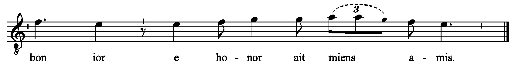 Refrain musical notation